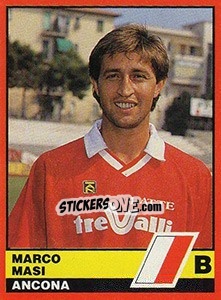 Sticker Marco Masi - Calciatori d'Italia 1989-1990 n. 378 - Vallardi