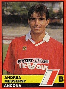 Sticker Andrea Messersì - Calciatori d'Italia 1989-1990 - Vallardi