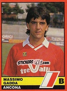 Cromo Massimo Gadda - Calciatori d'Italia 1989-1990 - Vallardi
