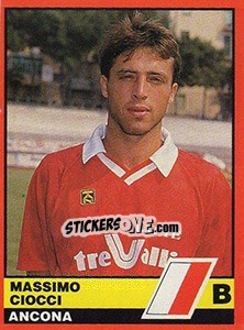 Sticker Massimo Ciocci - Calciatori d'Italia 1989-1990 n. 381 - Vallardi