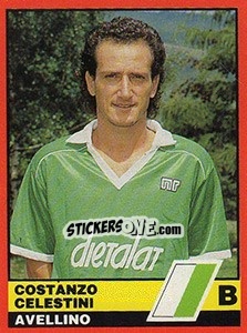 Sticker Costanzo Celestini - Calciatori d'Italia 1989-1990 n. 390 - Vallardi