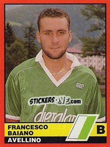 Figurina Francesco Baiano - Calciatori d'Italia 1989-1990 - Vallardi