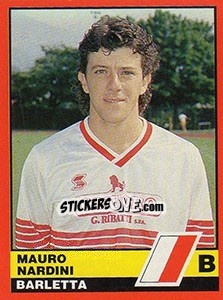 Sticker Mauro Nardini - Calciatori d'Italia 1989-1990 n. 407 - Vallardi