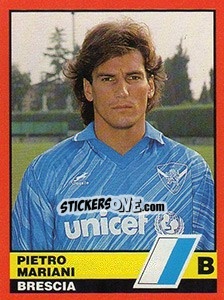 Figurina Pietro Mariani - Calciatori d'Italia 1989-1990 - Vallardi