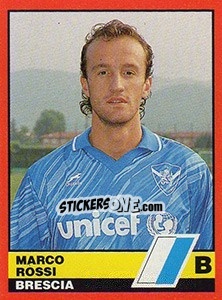 Figurina Marco Rossi - Calciatori d'Italia 1989-1990 - Vallardi
