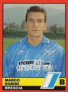 Figurina Marco Babini - Calciatori d'Italia 1989-1990 - Vallardi