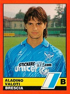 Sticker Aladino Valoti - Calciatori d'Italia 1989-1990 n. 415 - Vallardi