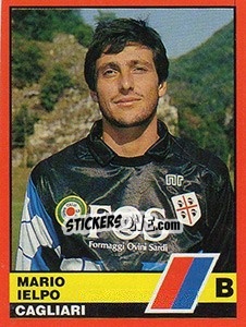 Sticker Mario Ielpo - Calciatori d'Italia 1989-1990 - Vallardi