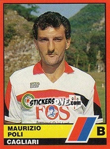 Sticker Maurizio Poli - Calciatori d'Italia 1989-1990 n. 423 - Vallardi