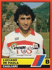 Sticker Luciano De Paola - Calciatori d'Italia 1989-1990 n. 424 - Vallardi