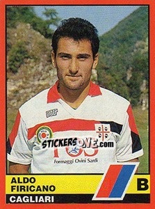 Sticker Aldo Firicano - Calciatori d'Italia 1989-1990 - Vallardi