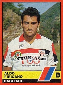 Cromo Aldo Firicano - Calciatori d'Italia 1989-1990 n. 426 - Vallardi