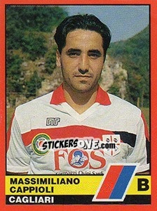 Sticker Massimiliano Cappioli - Calciatori d'Italia 1989-1990 n. 427 - Vallardi