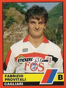 Sticker Fabrizio Provitali - Calciatori d'Italia 1989-1990 - Vallardi