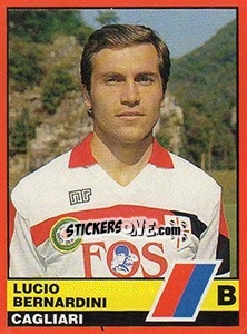 Cromo Lucio Bernardini - Calciatori d'Italia 1989-1990 - Vallardi