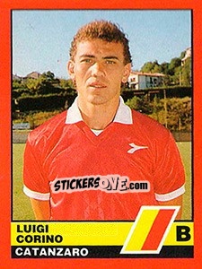 Figurina Luigi Corino - Calciatori d'Italia 1989-1990 - Vallardi