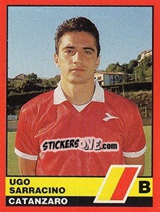 Cromo Ugo Sarracino - Calciatori d'Italia 1989-1990 - Vallardi