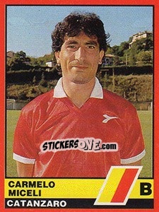 Sticker Carmelo Miceli - Calciatori d'Italia 1989-1990 - Vallardi