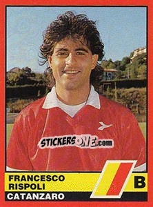 Cromo Francesco Rispoli - Calciatori d'Italia 1989-1990 - Vallardi