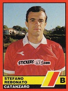 Sticker Stefano Rebonato - Calciatori d'Italia 1989-1990 n. 443 - Vallardi