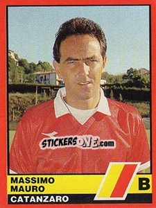 Figurina Massimo Mauro - Calciatori d'Italia 1989-1990 - Vallardi