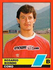 Cromo Rosario Biondo - Calciatori d'Italia 1989-1990 - Vallardi