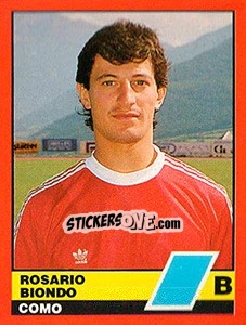 Sticker Rosario Biondo - Calciatori d'Italia 1989-1990 n. 447 - Vallardi