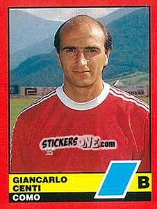 Cromo Giancarlo Centi - Calciatori d'Italia 1989-1990 - Vallardi