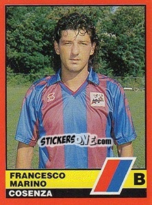 Figurina Francesco Marino - Calciatori d'Italia 1989-1990 - Vallardi