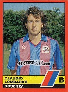 Sticker Claudio Lombardo - Calciatori d'Italia 1989-1990 n. 459 - Vallardi