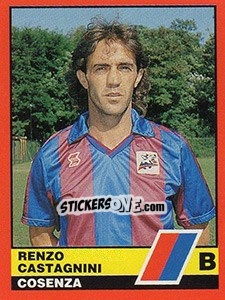 Cromo  Renzo Costagnini - Calciatori d'Italia 1989-1990 - Vallardi