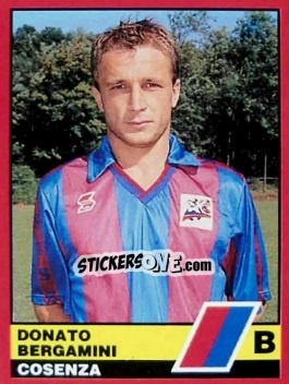 Sticker Donato Bergamini - Calciatori d'Italia 1989-1990 n. 464 - Vallardi