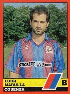 Sticker Luigi Marulla - Calciatori d'Italia 1989-1990 - Vallardi