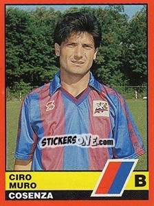 Sticker Ciro Muro - Calciatori d'Italia 1989-1990 - Vallardi
