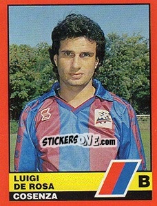 Figurina Luigi De Rosa - Calciatori d'Italia 1989-1990 - Vallardi