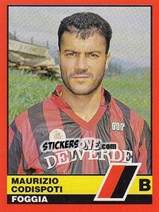Sticker Maurizio Codispoti - Calciatori d'Italia 1989-1990 - Vallardi