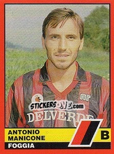 Figurina Antonio Manicone - Calciatori d'Italia 1989-1990 - Vallardi