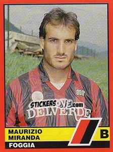 Cromo Maurizio Miranda - Calciatori d'Italia 1989-1990 - Vallardi