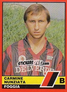 Cromo Carmine Nunziata - Calciatori d'Italia 1989-1990 - Vallardi