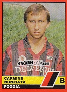 Sticker Carmine Nunziata - Calciatori d'Italia 1989-1990 n. 476 - Vallardi