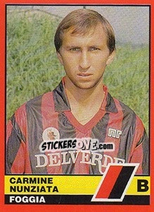 Figurina Carmine Nunziata - Calciatori d'Italia 1989-1990 - Vallardi