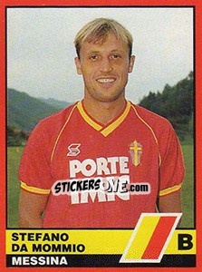 Sticker Stefano Da Mommio - Calciatori d'Italia 1989-1990 n. 496 - Vallardi
