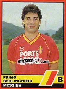 Sticker Primo Berlinghieri - Calciatori d'Italia 1989-1990 n. 503 - Vallardi