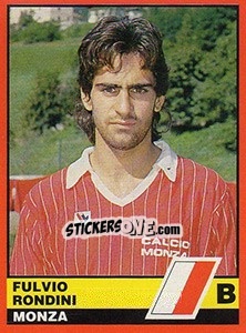 Cromo Fulvio Rondini - Calciatori d'Italia 1989-1990 - Vallardi