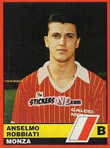 Sticker Anselmo Robbiati - Calciatori d'Italia 1989-1990 n. 516 - Vallardi