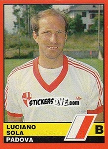 Figurina Luciano Sola - Calciatori d'Italia 1989-1990 - Vallardi