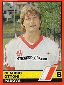 Sticker Claudio Ottoni - Calciatori d'Italia 1989-1990 - Vallardi