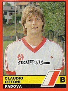 Sticker Claudio Ottoni - Calciatori d'Italia 1989-1990 n. 521 - Vallardi