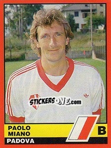 Sticker Paolo Miano - Calciatori d'Italia 1989-1990 - Vallardi