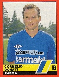 Sticker Cornelio Donati  - Calciatori d'Italia 1989-1990 - Vallardi
